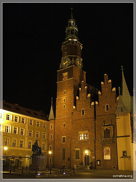 wrocławski rynek nocą