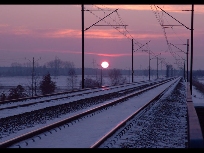 frozen railway