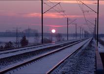 frozen railway