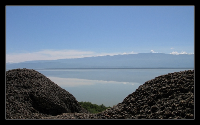 kolory - niebieski, jezioro enriquillo