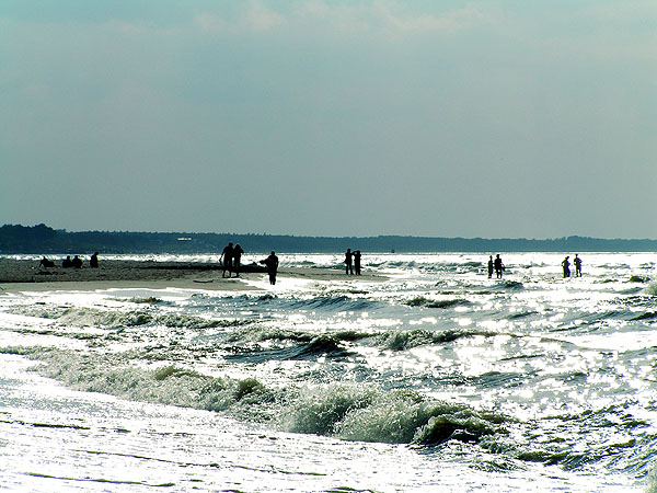 plaża naturystów w Unieściu (za plecami)