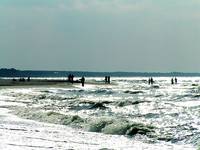 plaża naturystów w Unieściu (za plecami)