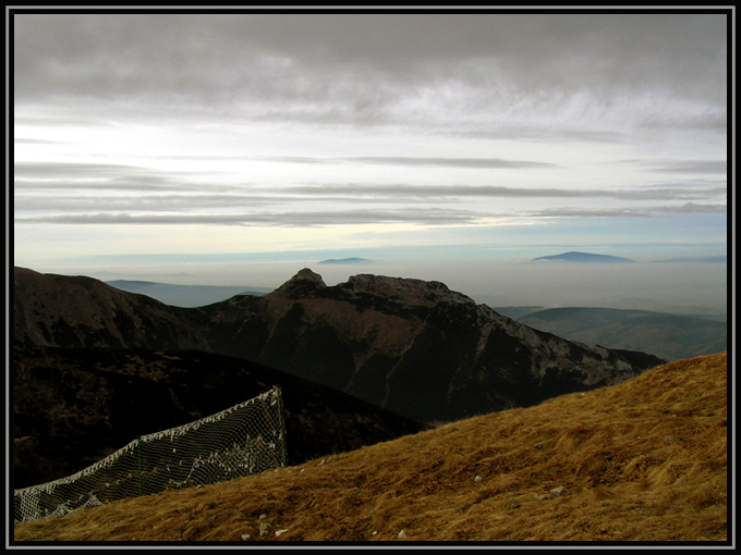 Giewont, w tle oczywiście Pilsko i Babia Góra