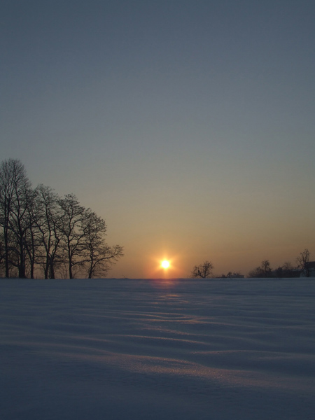 śnieżny zachód