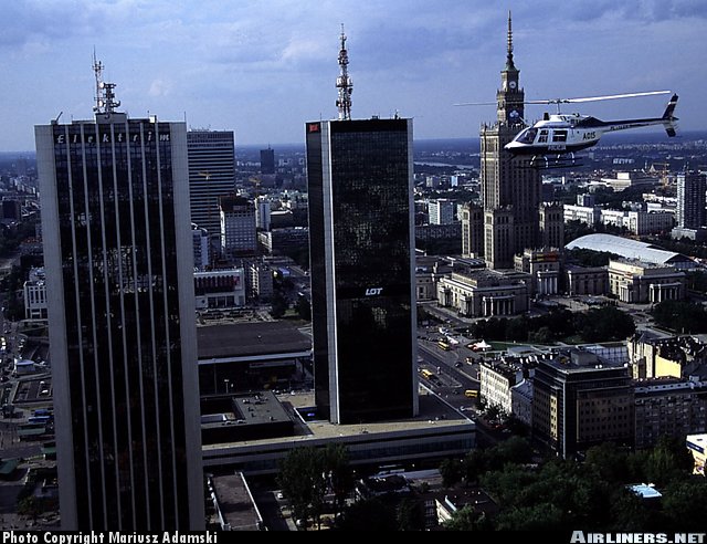 Chopper over Warsaw