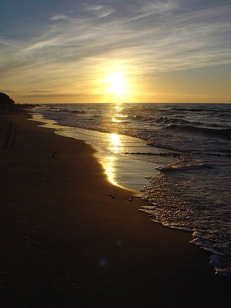 ... morze ... plaża ... zachód ...