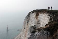 hazy day near beachy head