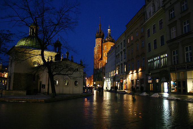 Kraków nocą - klasycznie