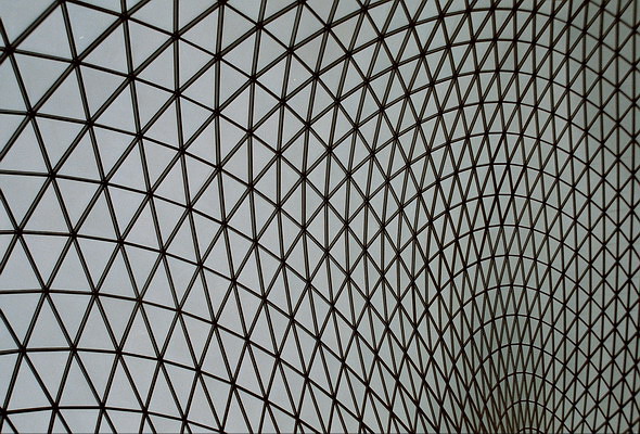 Sufit dziedzińca w British Museum w Londynie