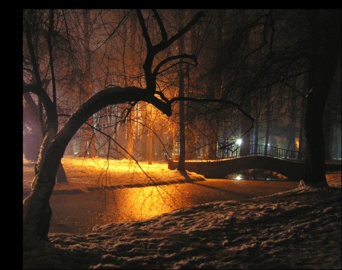 Park nocą:)