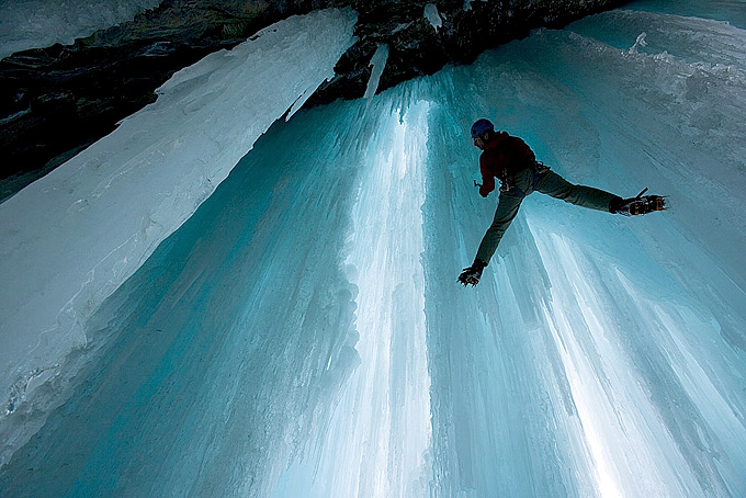 Climbing on Pilsner&#039s Ice