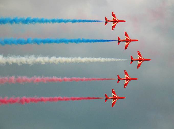 Czerwona strzała w wykonaniu...Red Arrows