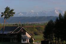 Widok na Tatry ze Słowackiego Raju