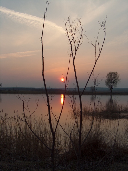 zachód nad wodą