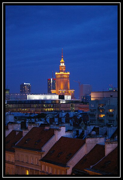 Warsaw at night