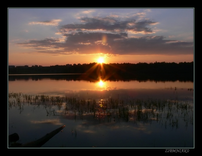 wieczorne słońce