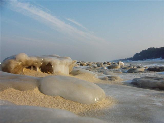 Plaża zimą