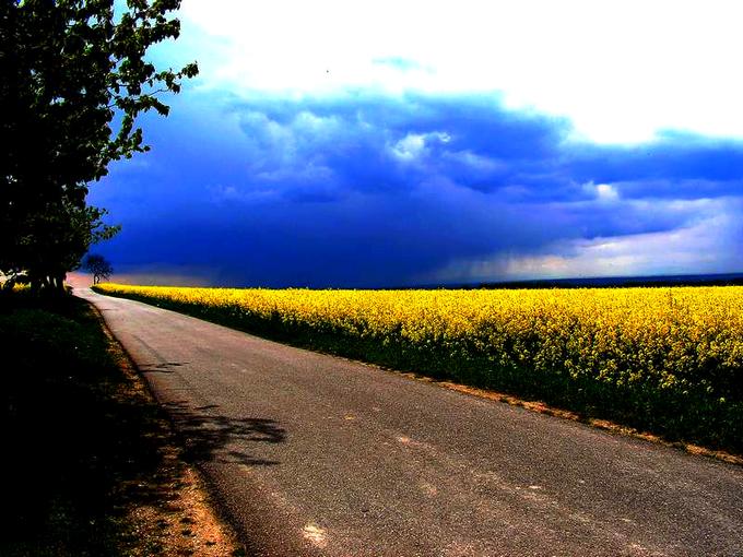 Nadchodząca ulewa