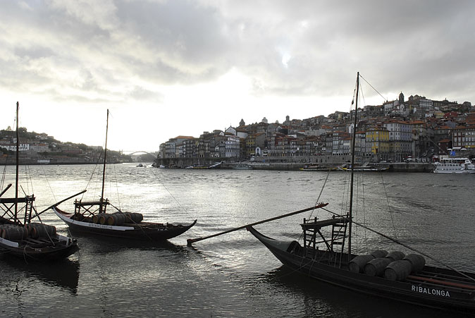 Porto wieczorem, z Vila Nova de Gaia