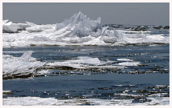 ice on the river