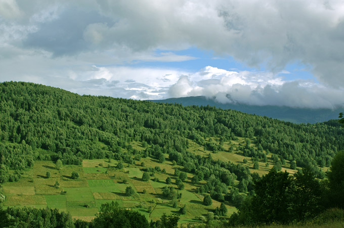 Widok z Pasma Jałowca- Zawoja