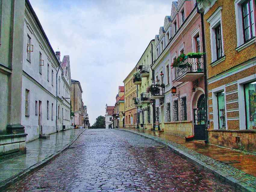 Sandomierz w deszczu