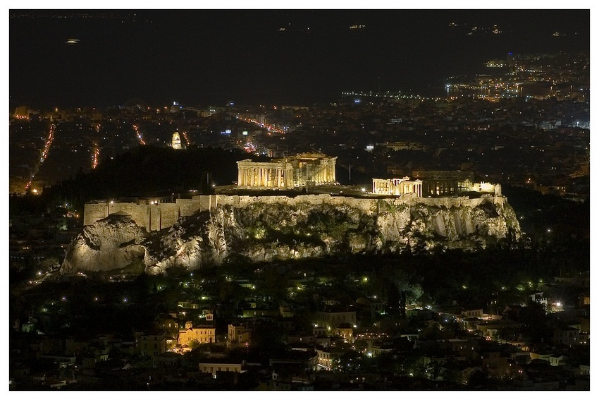 Athens by night...