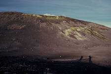 Etna- przy kraterku. Prawie.