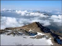 widok ze schroniska Gniffetti