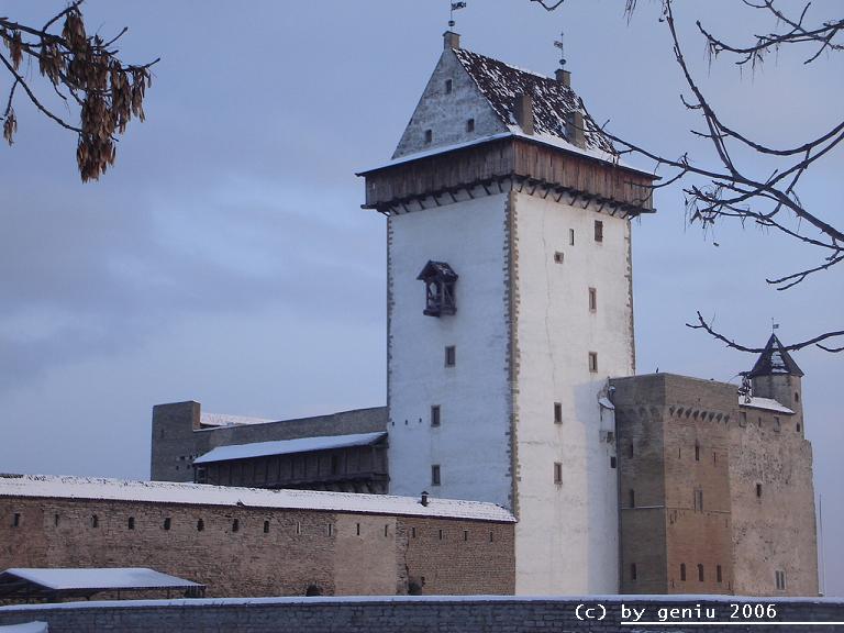 Narva - zamek miedzy Estonia a Rosja