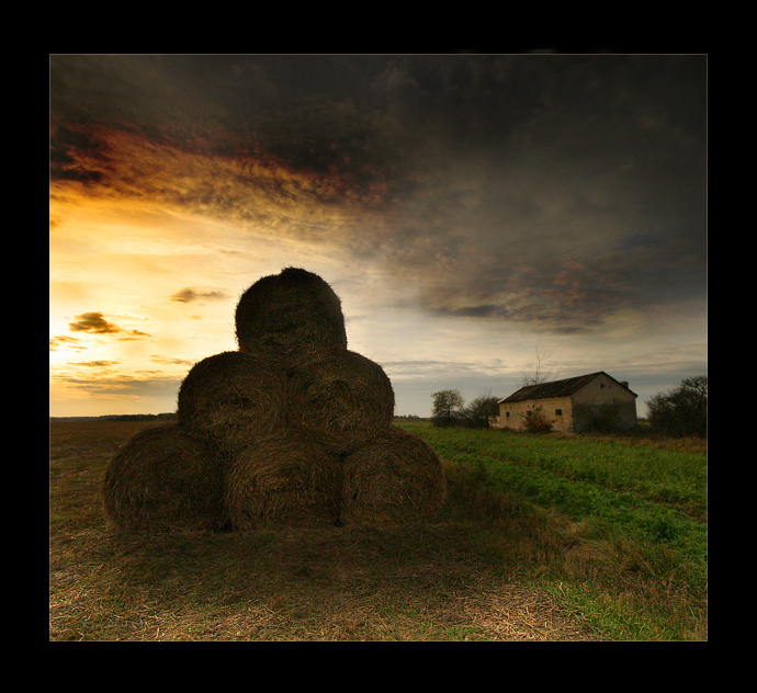 Podlasie wieczorem. Lubię.