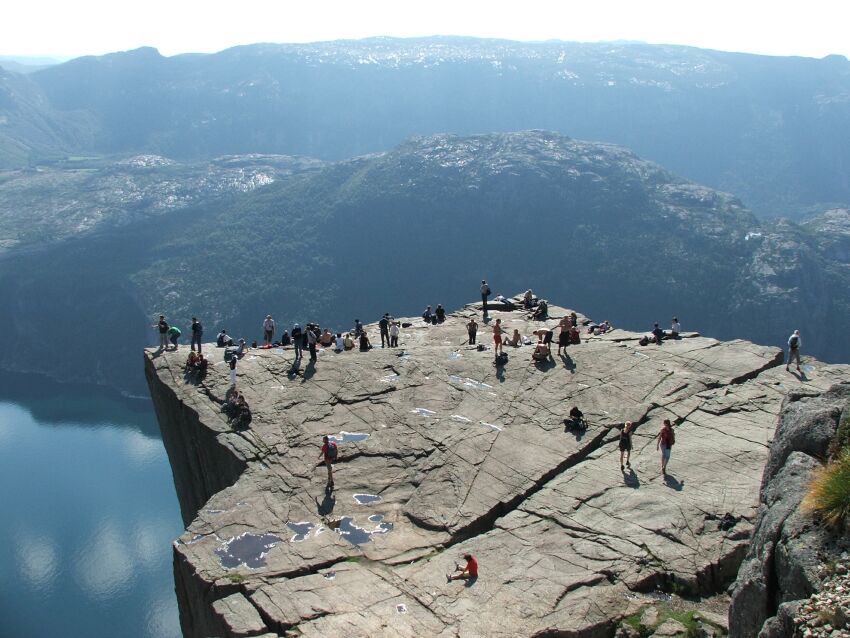 Preikestolen z góry