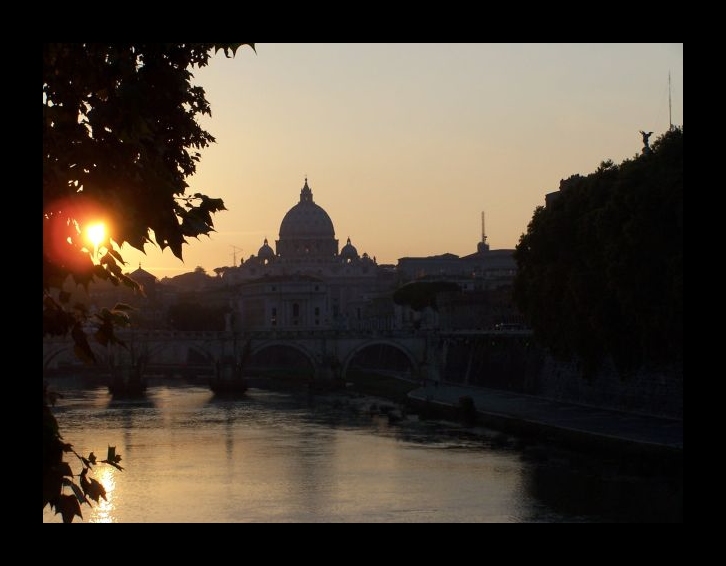 sunset in Vatican..