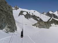 Kolejka łącząca P.Hellbronner z Aiguille du Midi