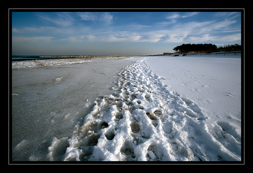 biała plaża