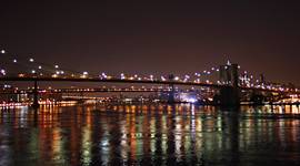 BROOKLYN BRIDGE AT NIGHT