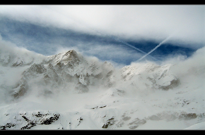 wiatr wokół Matterhorn