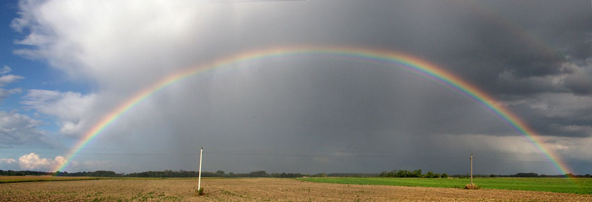 tęcza w całości