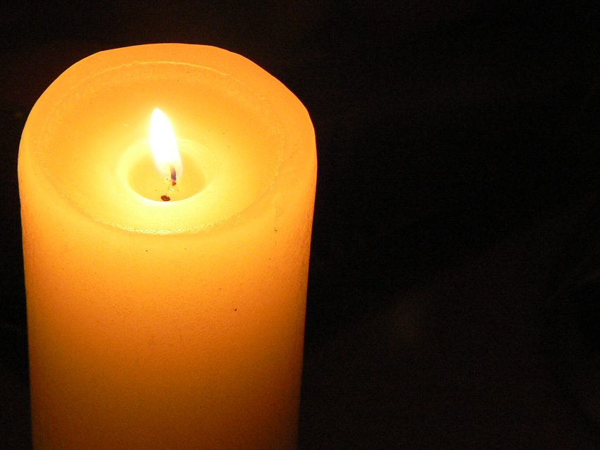 Candle in the dark