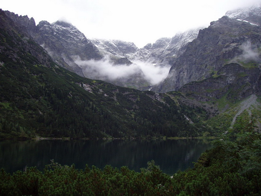 morskie oko widok na rysy