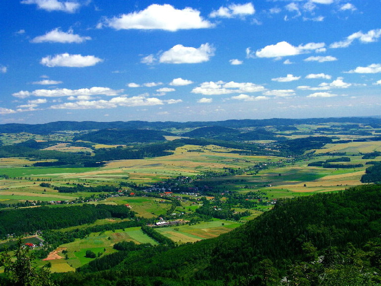 Widok z Gór Stołowych