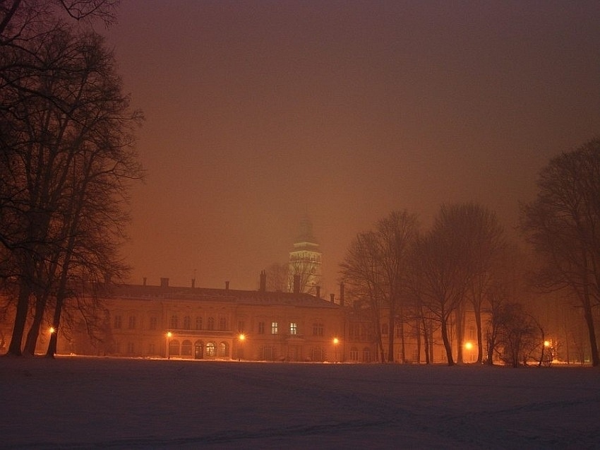 W parku,  nocą, o, tak właśnie było