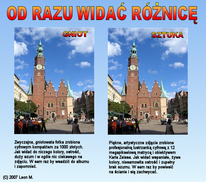 Od razu widać różnicę