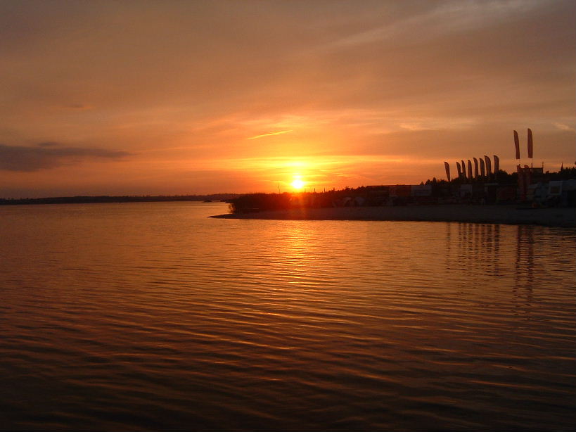 zachód nad zatoką pucką