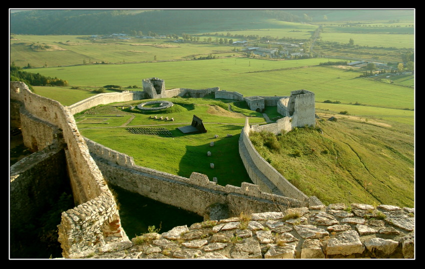 Spissky Hrad:  Widok z murów zamku