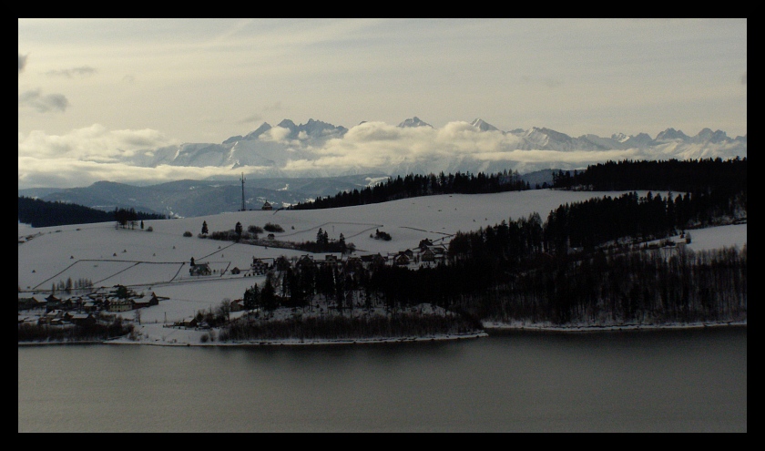 tatry  widziane z czorsztyna