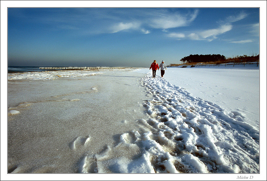 spacer po plaży