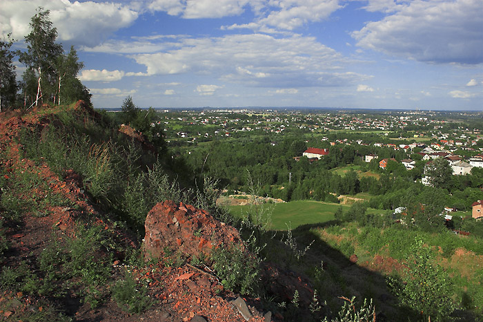 Rybnik z bergi widziany.