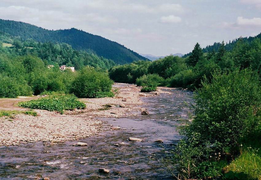 Gorczańska Kamienica szybko niesie swoje wody ku Dunajcowi