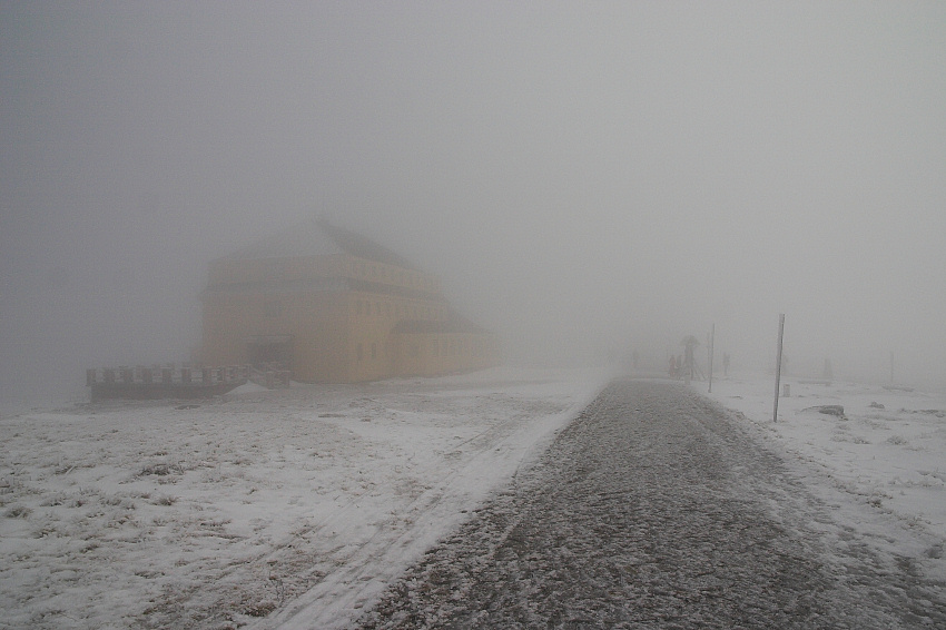 W drodze na Śnieżkę.